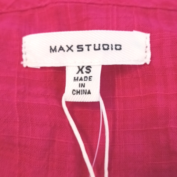 Max Studio " Cerise" Boho Blouse in Size XS (NWT) - Picture 7 of 10